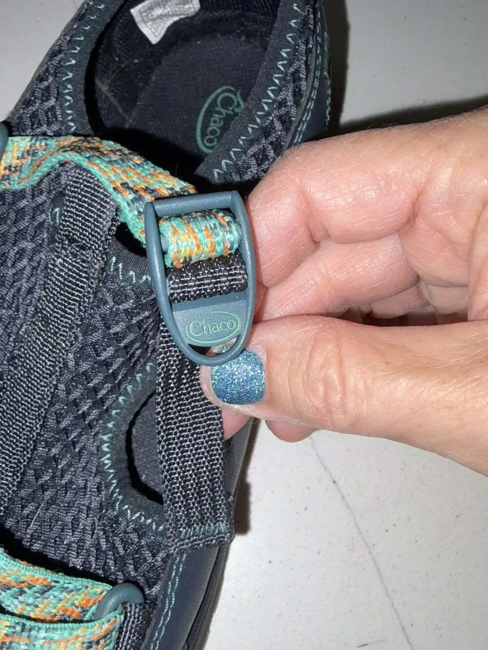 Chaco Odyssey Kids Junior Navy Blue Hiking Sport Water Shoes Size 4